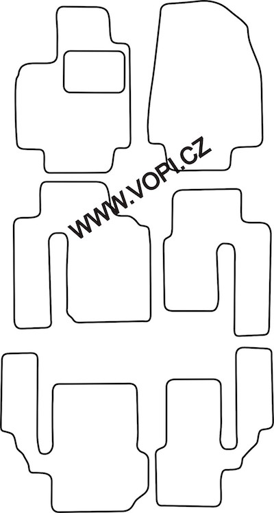 Autokoberce Mazda CX-9 2007 - Royalfit (2847)